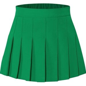 CROMONCENT Pleated Skirt with Shorts